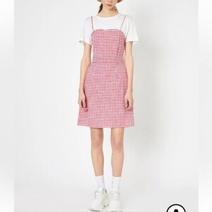 koton Red Gingham Women's Dress large mini